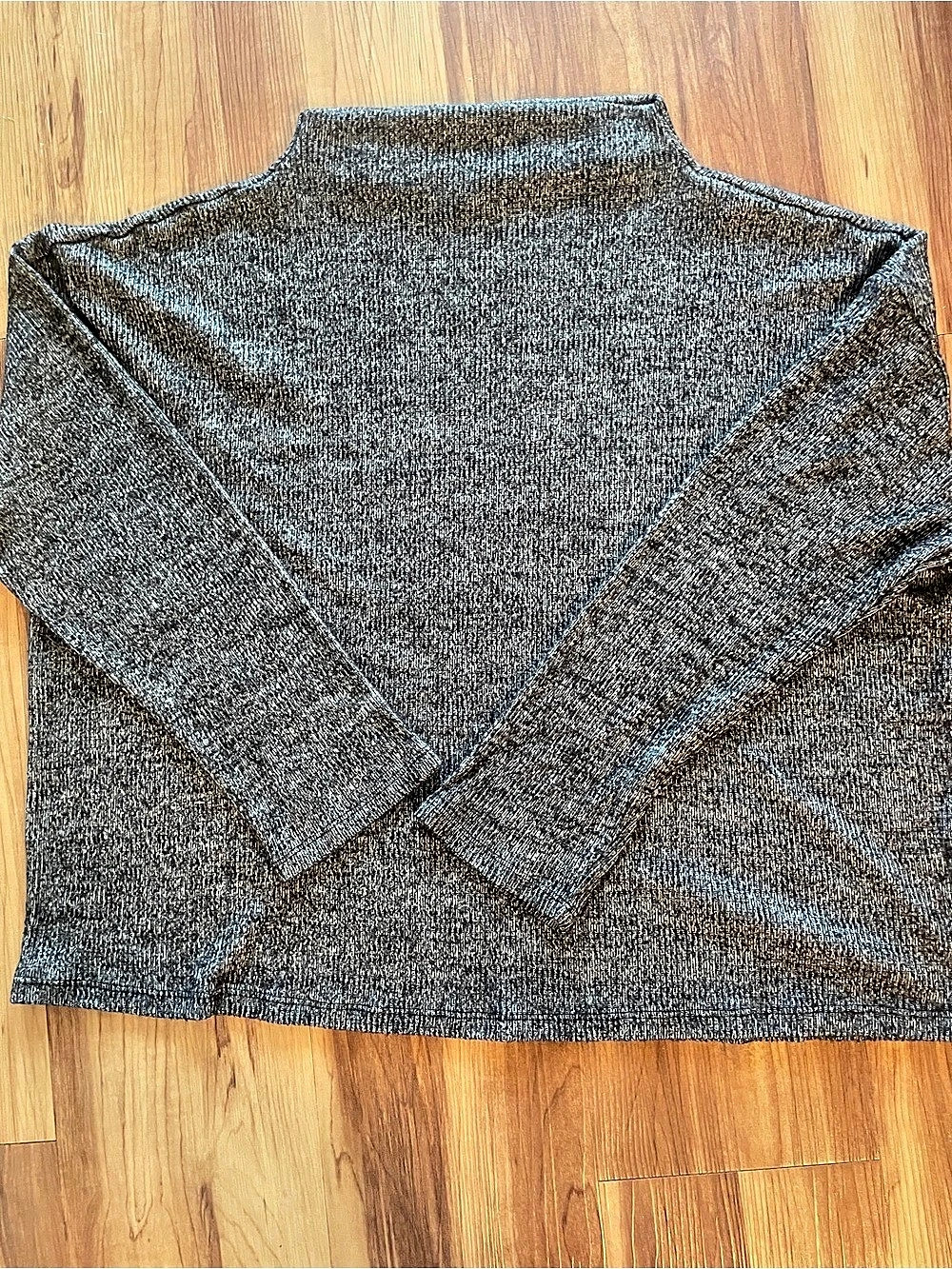 J.Jill Long Sleeve Top in Black & Gray XXL Like New - Picture 2 of 8